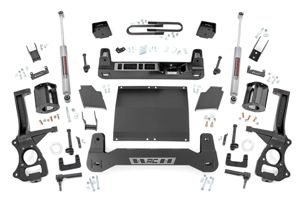 Rough Country 6 Inch Lift Kit Mono Leaf Rear Diesel Chevy Silverado 1500 (22-23) 21630D