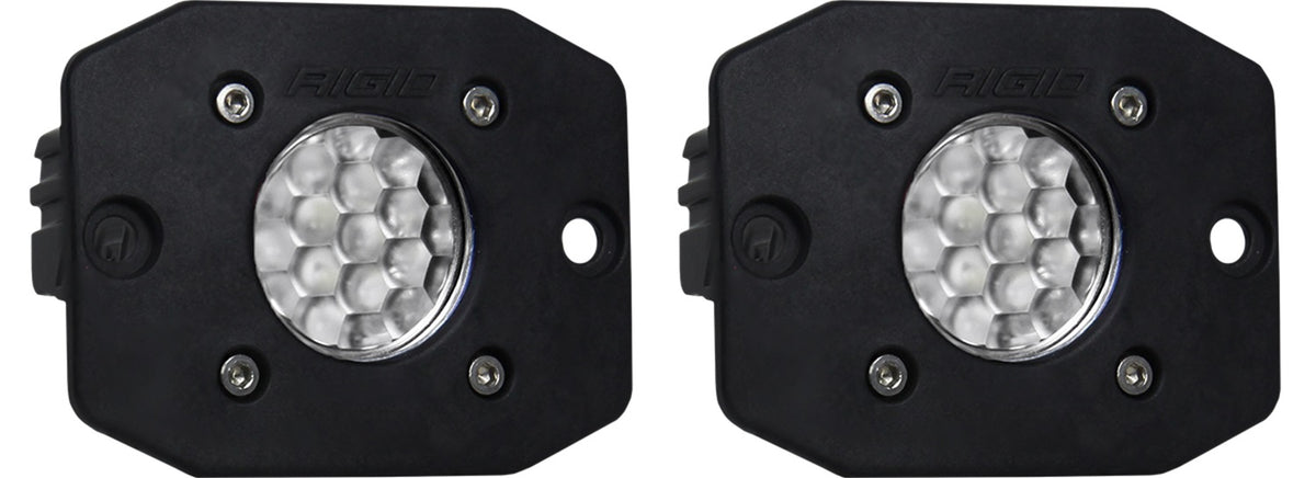 RIGID Ignite Backup Kit Black Flood Flush Mount: Mounting Accessories For Offroad Use 20641