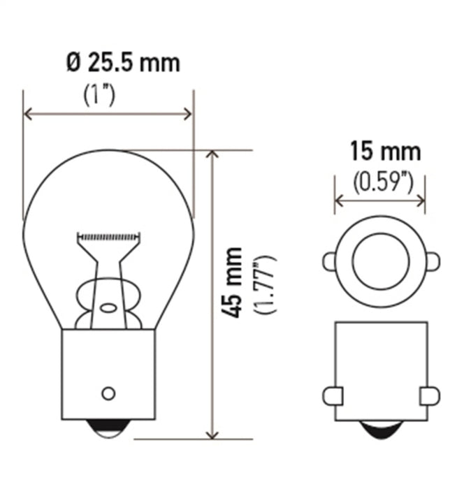 Hella Bulb 93 12V 13W BA15s S8 93