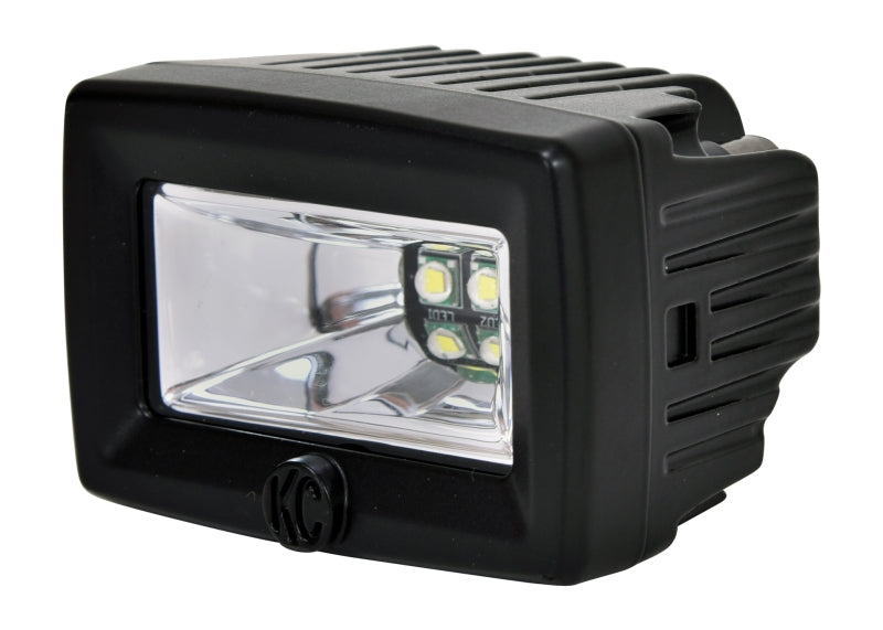 KC HiLiTES C-Series 2in. C2 LED Light 20w Area Flood Beam (Pair Pack System) Black 328