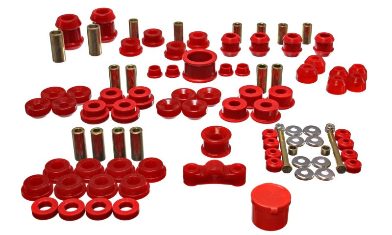 Energy Suspension 94-01 Acura Integra (except Type R) Red Hyper-Flex Master Bushing Set 16.18105R