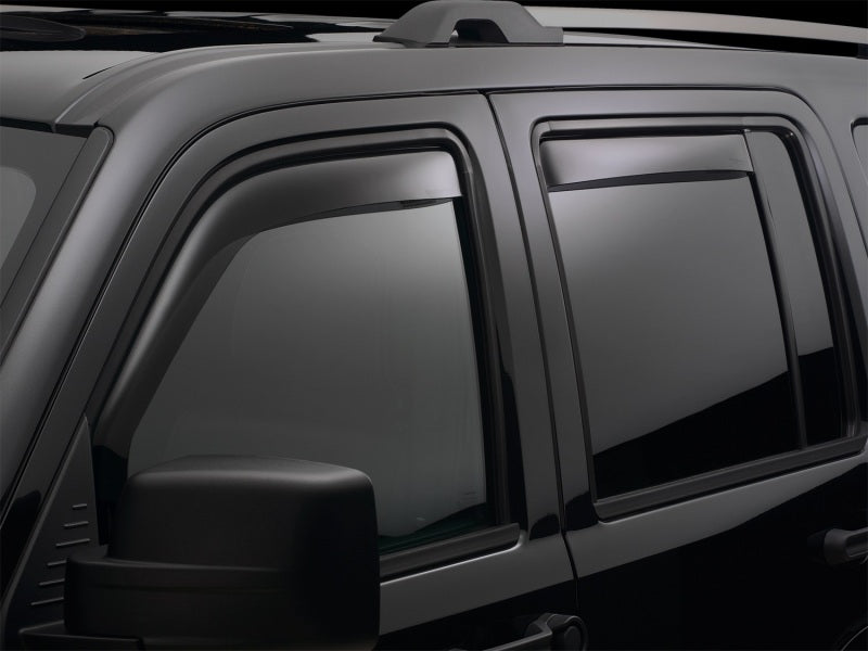 WeatherTech 14-15 Mitsubishi Outlander Front & Rear Side Window Deflectors Dark Smoke 82747