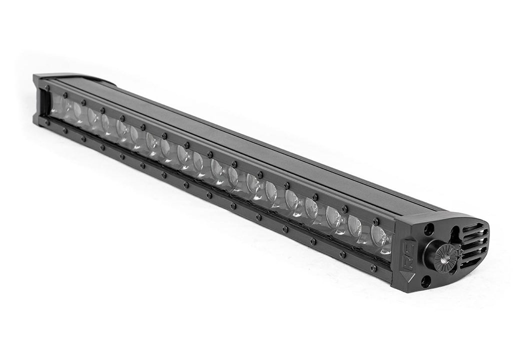 Rough Country Black Series Led Light Bar Cool White Drl 20 Inch Single Row 70720BLDRL