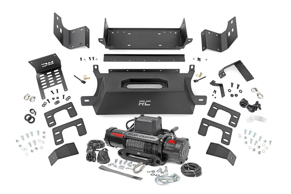 Rough Country Hidden Winch Mount 9500S Fits Ford Bronco 4WD (2021-2023) 51058