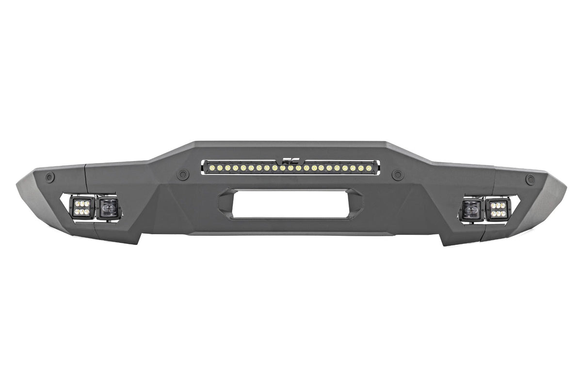Rough Country Front Bumper Modular Full Wings Flood Fog Fits Ford Bronco (21-23) 51076