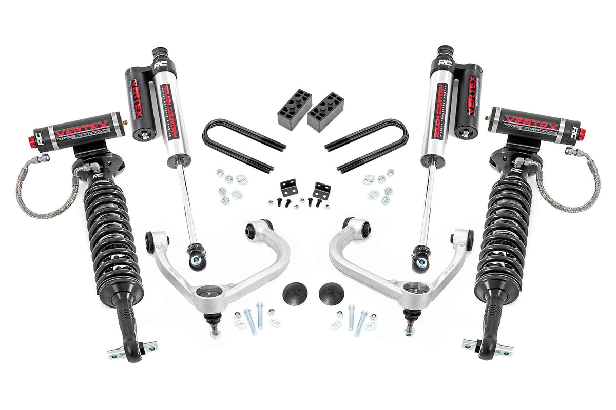 Rough Country 3 Inch Lift Kit Fabbed Uca Vertex Fits Ford F-150 4WD (2023) 41450