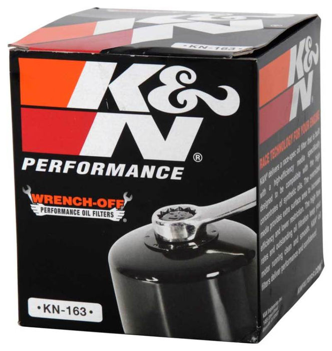 K&N Motorcycle Oil Filter: High Performance, Premium, Designed to be used with Synthetic or Conventional Oils: Fits Select BMW Motorcycles, KN-163