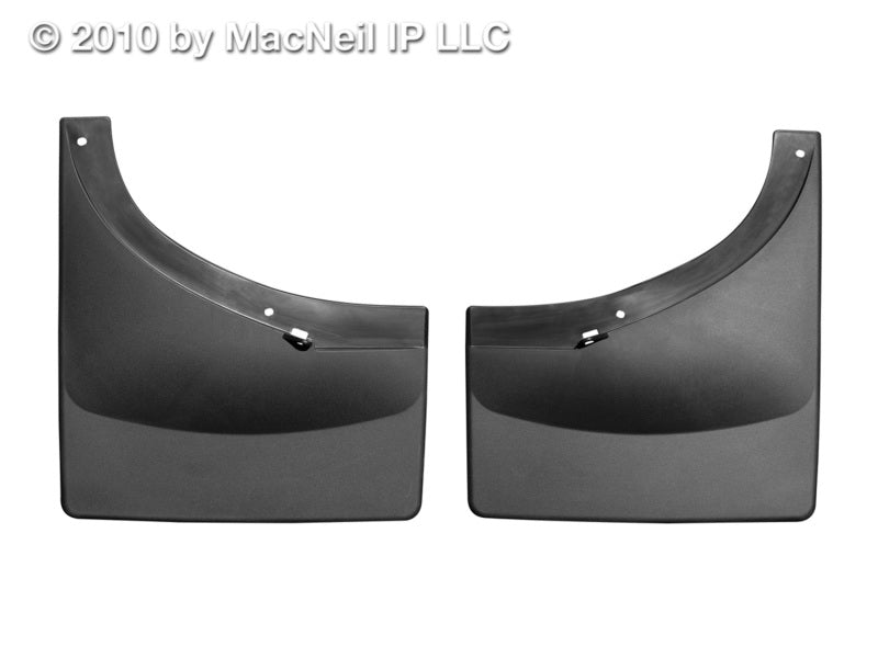 WeatherTech 07-13 GMC Sierra No Drill Mudflaps Black 120025