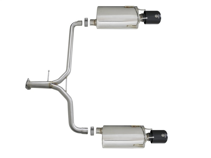 aFe Takeda 2.25-1.75in 304 SS Axle-Back Exhaust w/ Black Tips 13-17 Honda Accord Sport Sedan I4-2.4L 49-36604-B