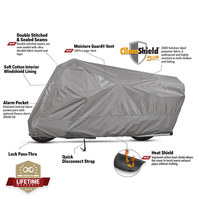 Dowco WeatherAll Plus Motorcycle Cover Gray 3XL 50006-07