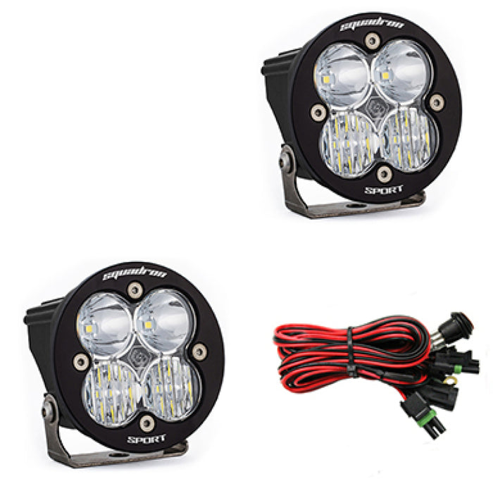 Baja Designs Squadron R Sport Driving/Combo Pair LED Light Pods Clear 587803