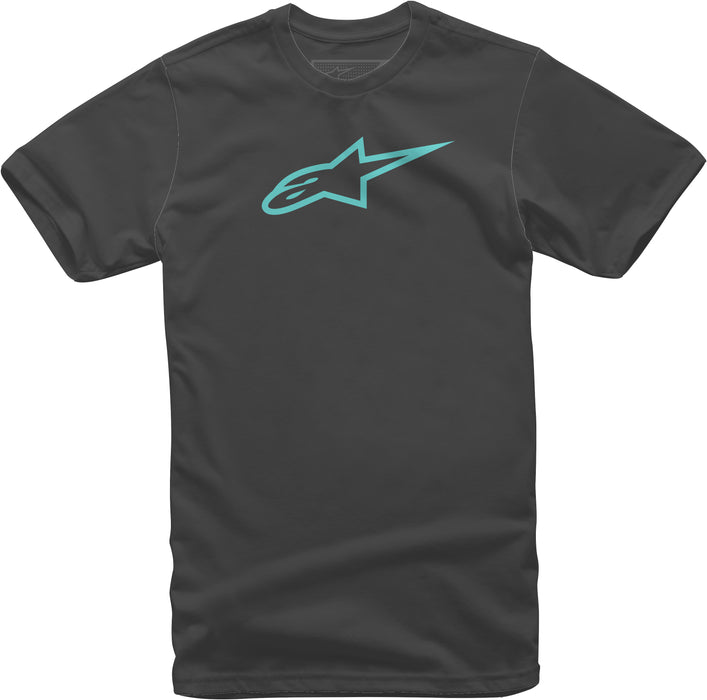 Alpinestars Standard Ageless Tee Black/Turquoise Md, Multi, one_Size