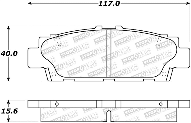 StopTech Street Brake Pads 308.0488