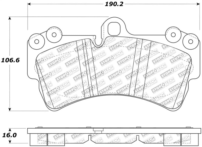 StopTech Street Touring Porsche Brake Pads 308.0977