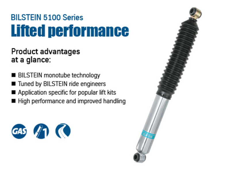 Bilstein 5100 Series 14-18 Compatible with Dodge Ram 2500 Rear 46mm Monotube Shock Absorber 24-285667