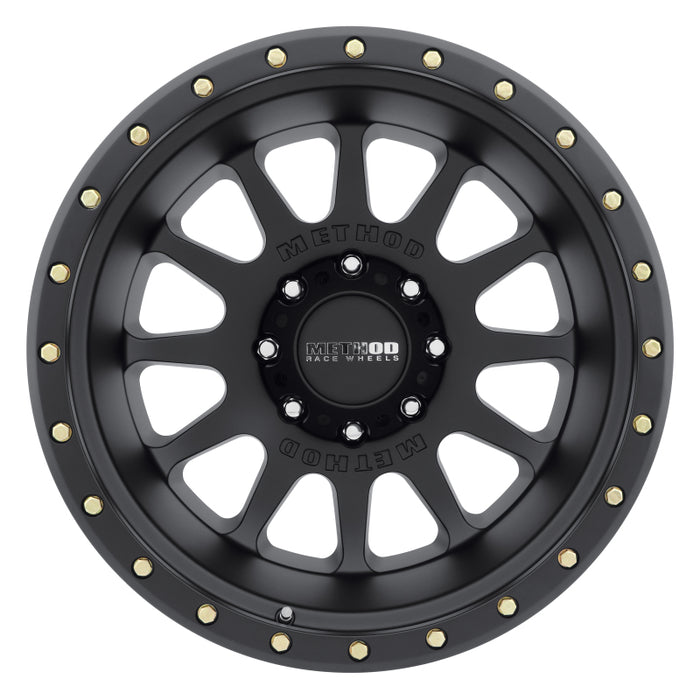 Method MR605 NV 20x12 -52mm Offset 8x180 124.1mm CB Matte Black Wheel MR60521288552N