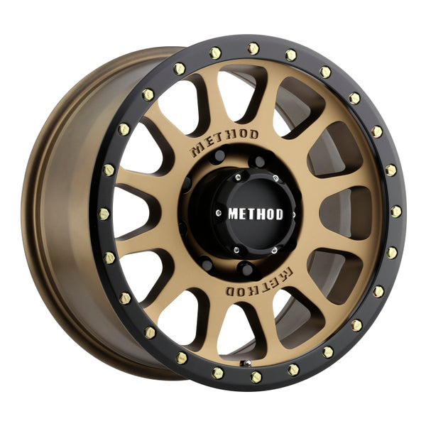 Method MR305 NV 20x10 -18mm Offset 8x6.5 130.81mm CB Method Bronze/Black Street Loc Wheel MR30521080918N