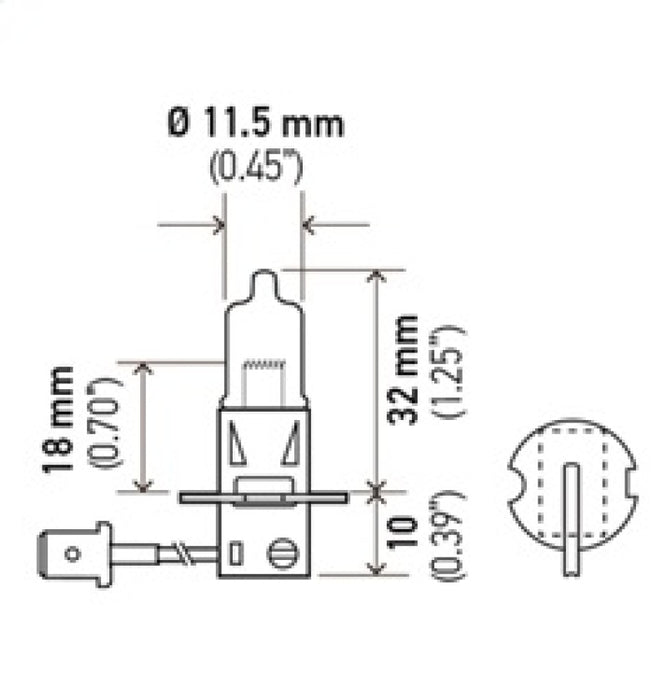 Hella H3 Halogen Bulb *Must Order Qty 10* H3