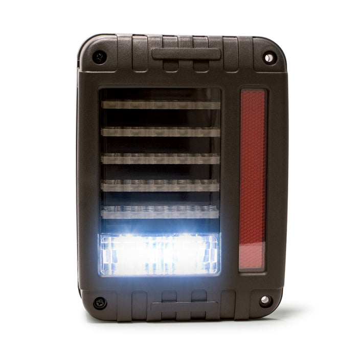 DV8 Offroad 07-18 compatible with Jeep Wrangler JK Horizontal LED Tail Light TLJK-01