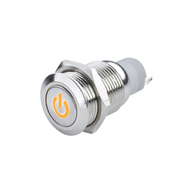 Oracle Power Symbol On/Off Flush Mount LED Switch Amber SEE WARRANTY 2057-005