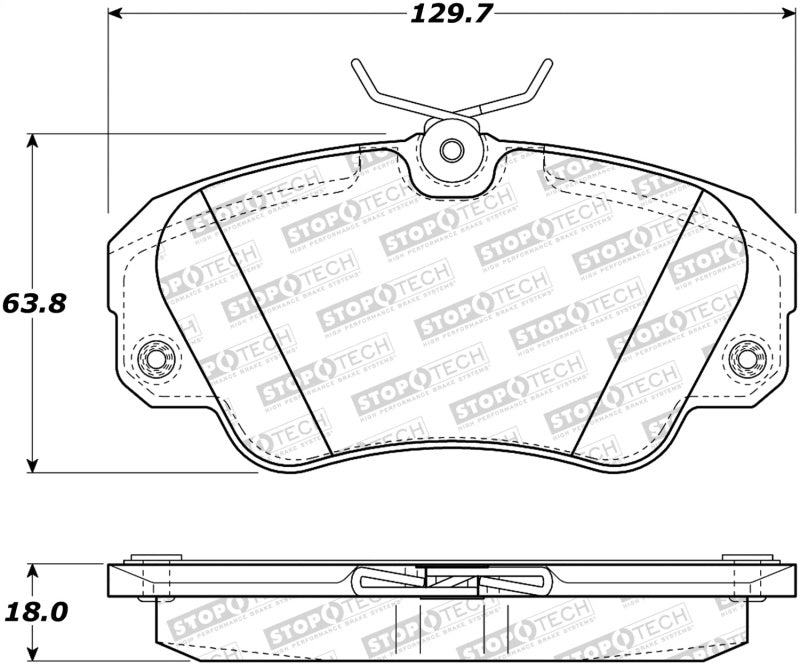 StopTech Street Brake Pads 308.072