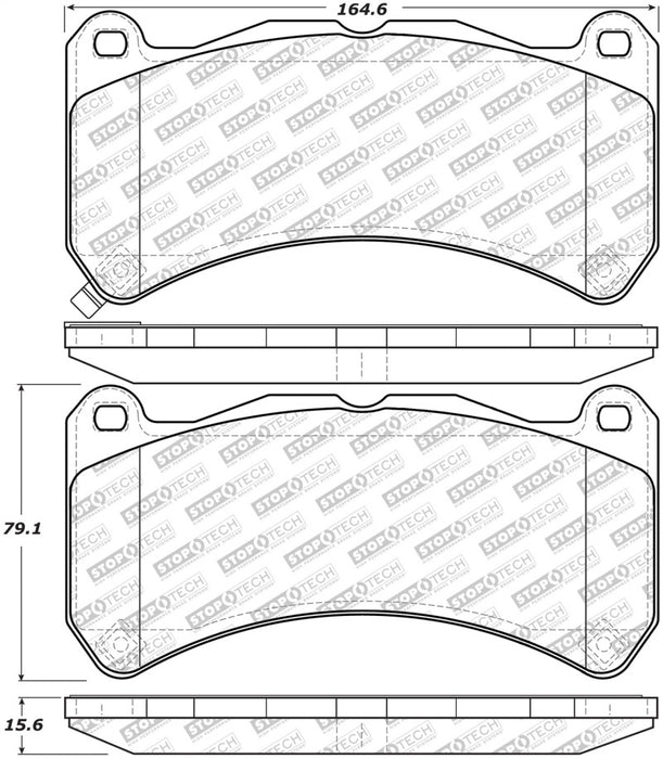 Stoptech St Street Brake Pads 305.1365