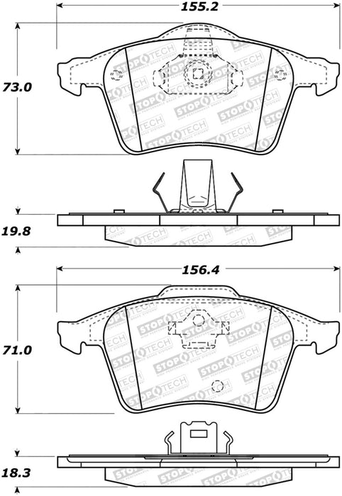 StopTech Street Brake Pads 308.1003