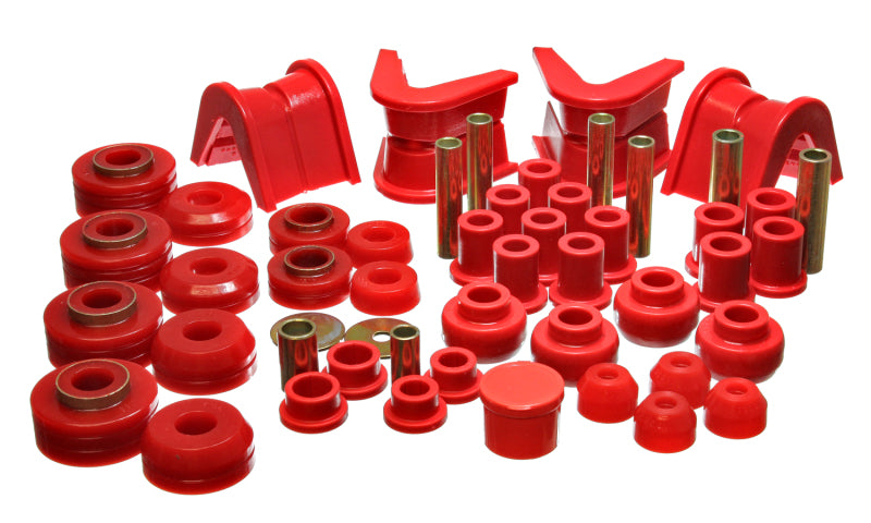 Energy Suspension 73-79 Ford F-150 Pickup 4WD Red Hyper-flex Master Bushing Set 4.18107R