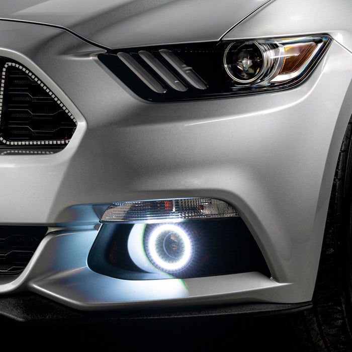 Oracle Ford Mustang 15-20 WP LED Projector Fog Halo Kit ColorSHIFT SEE WARRANTY 1235-333