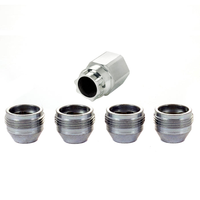 McGard Wheel Lock Nut Set 4pk. (Under Hub Cap / Cone Seat) M14X1.5 / 22mm Hex / .893in. Length 24019