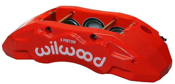Wilwood Caliper-TX6R- R/H Red 1.75/1.62/1.62in Pistons 1.38in Disc 120-13817-RD