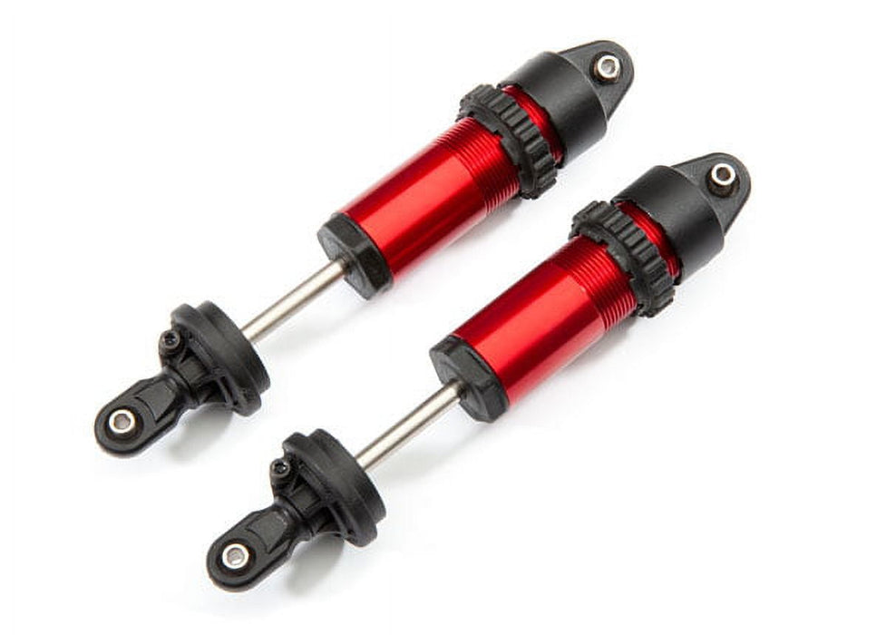 Shocks, GT-Maxx®, aluminum (red-anodized) (fully assembled w/o springs) (2)