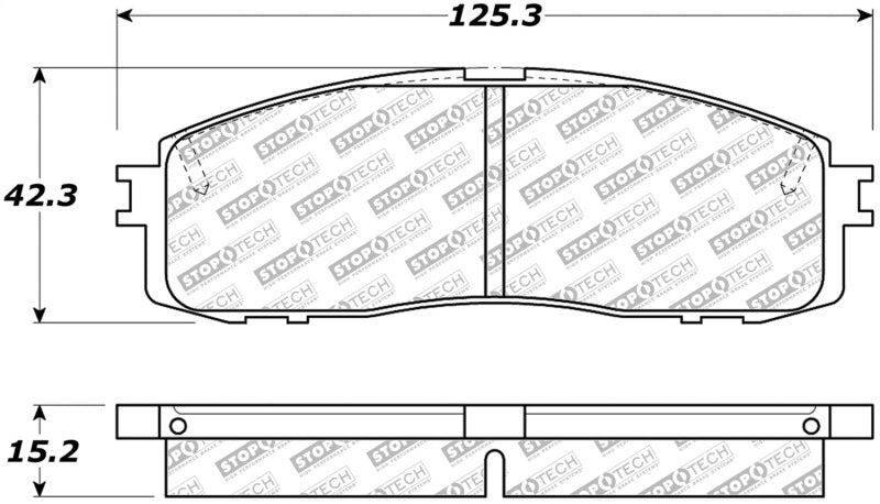 StopTech Street Select Brake Pads Rear 305.0622