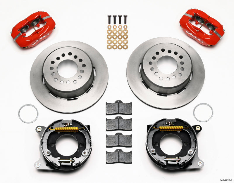 Wilwood Forged Dynalite P/S Park Brake Kit-Red 2005-2014 Mustang 140-9228-R