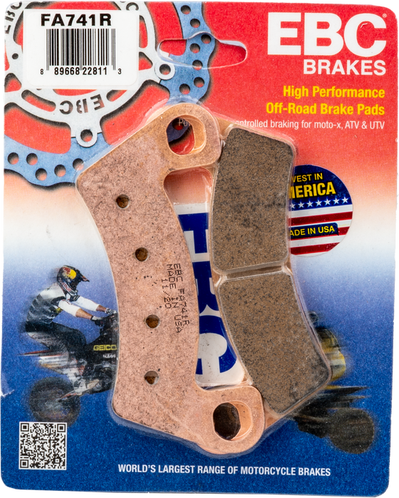 Ebc FA741R R Series Long Life Sintered Brake Pads