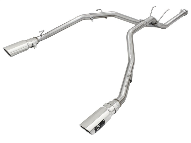 aFe MACHForce XP DPF-Back Exhaust 2.5in SS with Polished Tips 2014 Compatible with Dodge Ram 1500 V6 3.0L EcoDiesel 49-42041-P