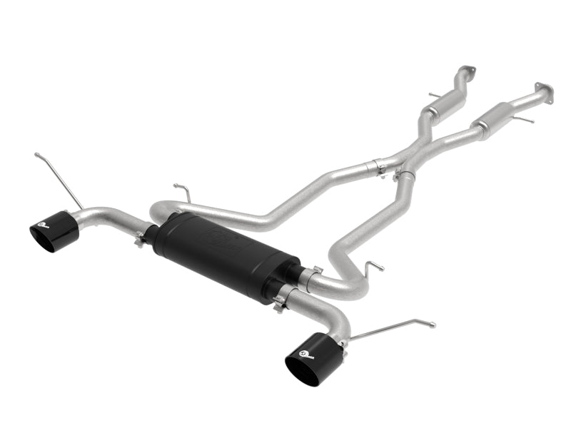 aFe Vulcan Series 2.5in 304SS Cat-Back Exhaust 11-20 compatible with Jeep Grand Cherokee (WK2) 5.7L w/ Black Tips 49-38085-B