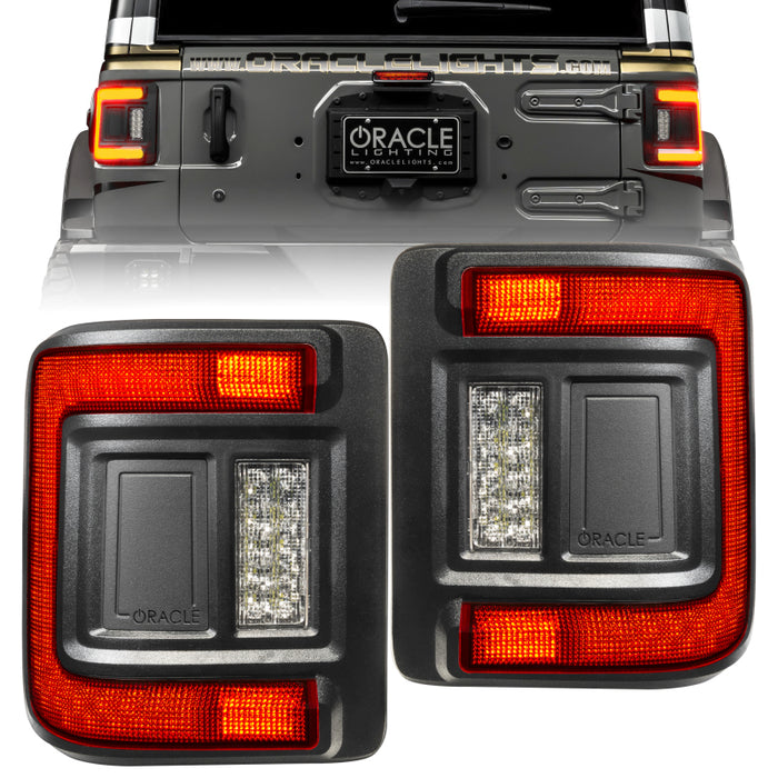 Oracle 2018+ compatible with Jeep Wrangler Rubicon/Sport LED Flush Mount Tail Light Tinted SEE WARRANTY 5884-504-T