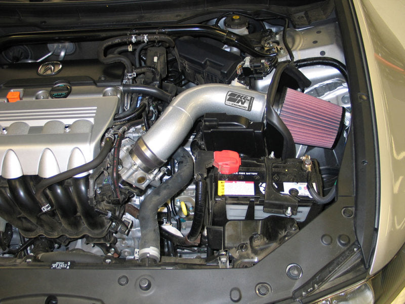 K&N 09 Acura TSX 2.4L Silver Typhoon Intake 69-0026TS