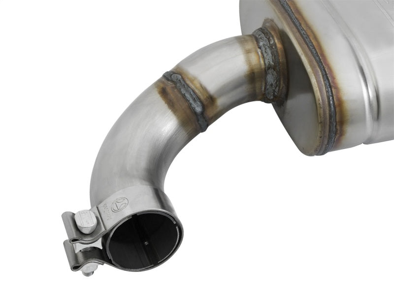 aFe MACHForce XP 2.5in 409 Stainless Axle Back Exhaust w/ Black Tips 15-17 Ford Mustang I4-2.3L (t) 49-43085-B