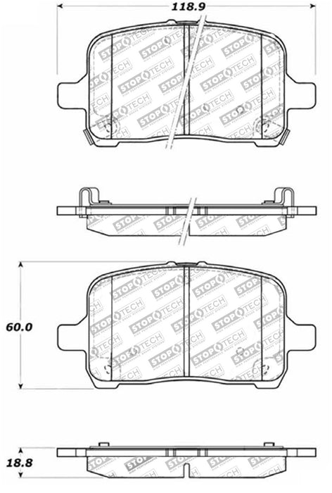 StopTech Street Touring Brake Pads 308.1028