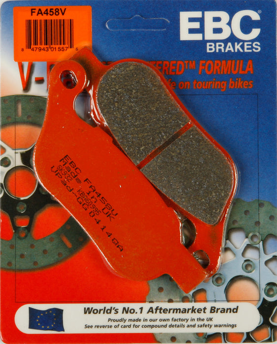 EBC V-Series Brake Pads (Rear) Compatible with 08-14 Harley FLSTC