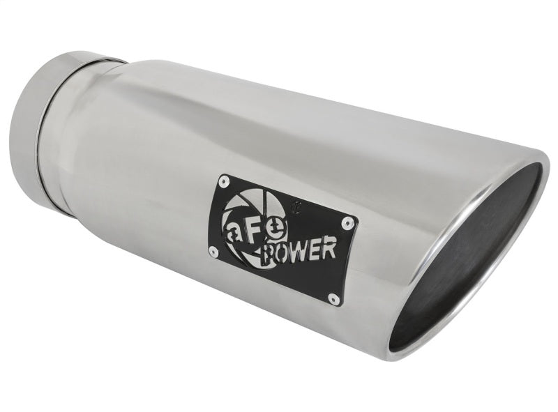 aFe MACHForce-Xp 5in Inlet x 6in Outlet x 15in length Polished Exhaust Tip 49T50601-P15