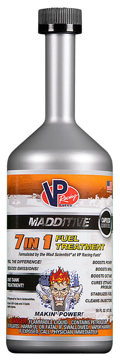 VP Racing Madditive 7-in-1 Fuel Treatment, 16 Ounce Bottle - Gas Additive for Cars, Trucks, SUVs, Motorcycles & Any 2-Cycle or 4-Cycle Gas Engine