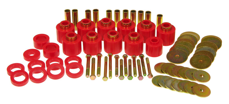 Prothane 80-86 compatible with Jeep CJ5/7 Body Mount Red 1-111