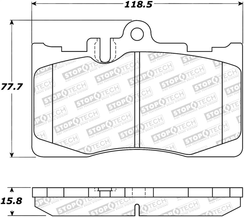 StopTech Street Brake Pads 308.087