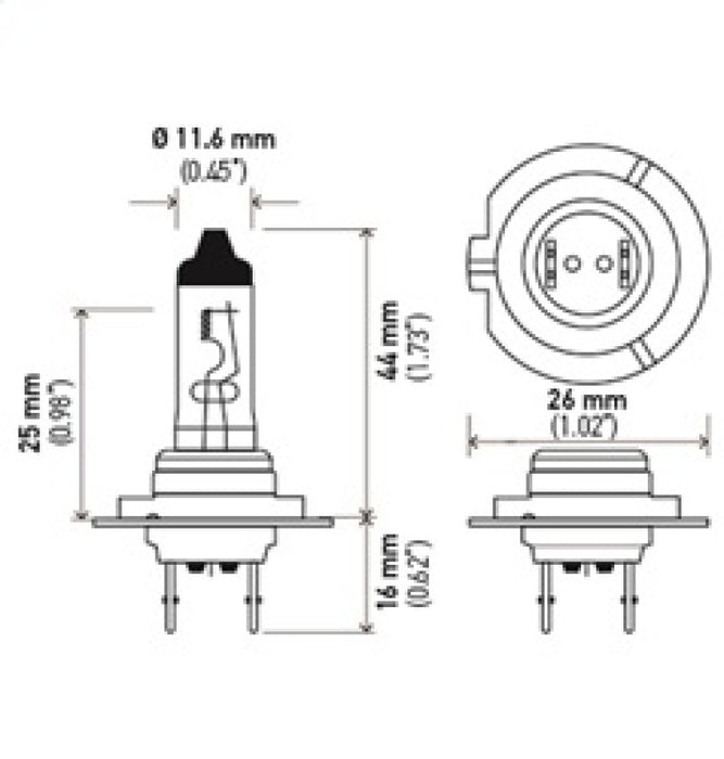 Hella Halogen H7 Bulb H7