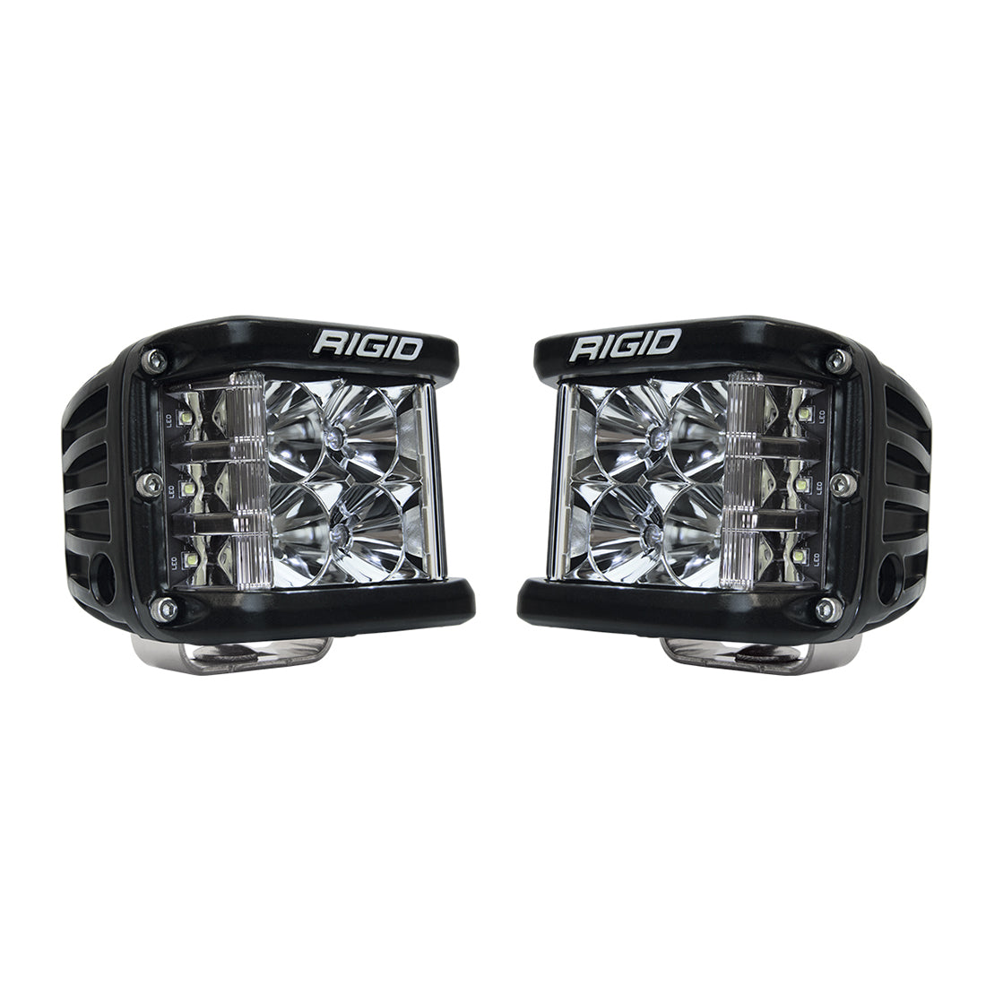 RIGID D-SS PRO, Flood, Black Housing (Pair) For Auto And ATV 262113