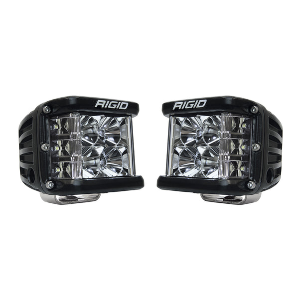 RIGID D-SS PRO, Flood, Black Housing (Pair) For Auto And ATV 262113