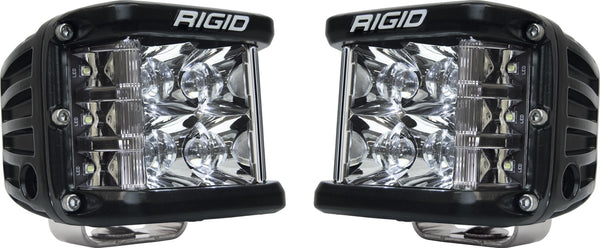 RIGID D-SS PRO Side Shooter LED Light (Spot) Pair Black, Mount, Black Housing 262213